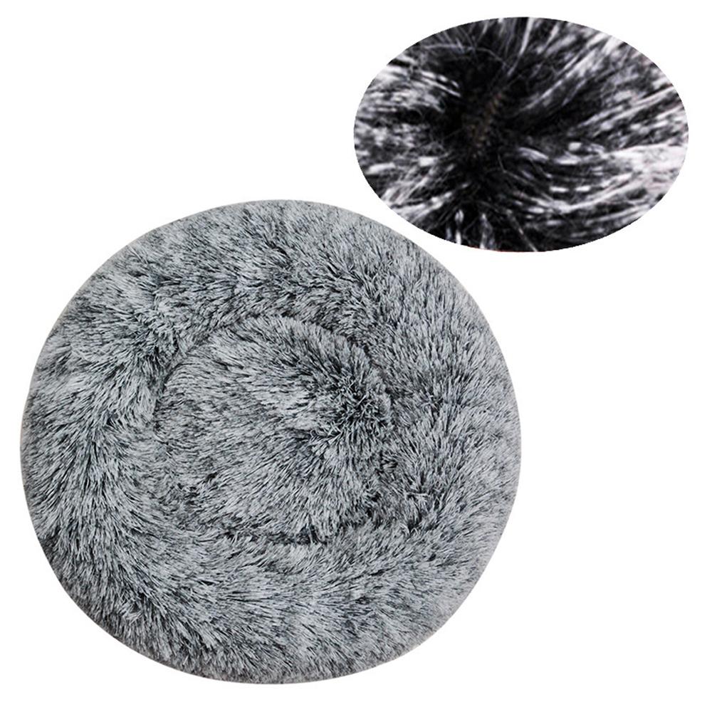 Round Large Dog Bed Winter Warm Plush Dog Bed for Medium Dog House Sleeping Dog Kennel Removable Small Cat Sofa Accessories
