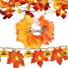 0.5W Artificial Maple Leaves LED String Light Battery Powered For Thanksgiving Halloween Christmas Holiday Decorations