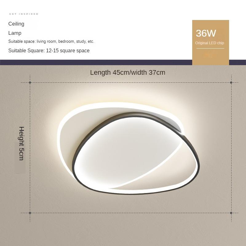 Современные простые потолочные светильники Светодиодные люстры Светильники с регулировкой яркости для спальни Гостиной Столовой Кабинета Внутреннее освещение