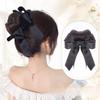 Bowknot Bun Head Wig Ribbon Wig Hair Clip New Hairpiece  Hair Accessories