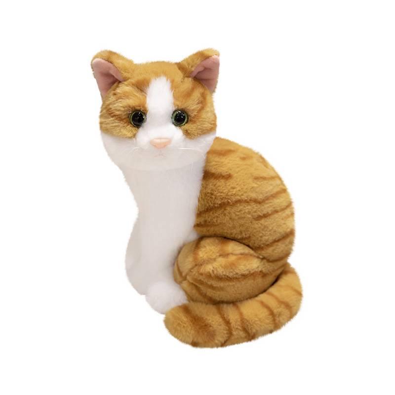 МежграничнаяSimulation Плюшевая игрушка-кошка: Милая кукла-кошка Подушка и компаньон для детей