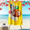 Пляжное полотенце с принтом M&M's, большое, мягкое, быстросохнущее, для пляжа, кемпинга, плавания