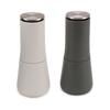 Joseph Joseph Salt and Pepper Mill Set with Mill Top, Manual Salt and Pepper Shakers (7 X 7 X 16.9 Cm), White/Gray [Authentic] 95036