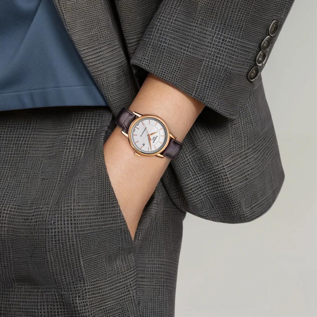 Tissot Kason Zen I Коллекция Автоматический Механический Механизм Мужские Часы Часы 40мм Белый Циферблат T085.407.36.011.00