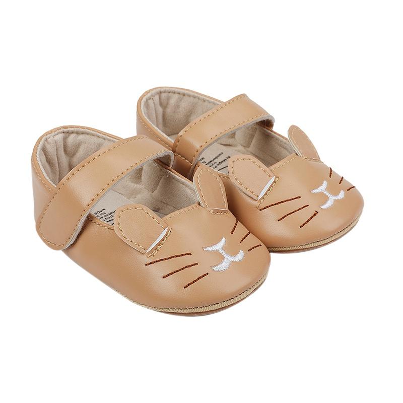 Детская весенне-летняя милая мягкая удобная нескользящая обувь с мультяшным котом и мягкой подошвой для малышей, повседневная обувь