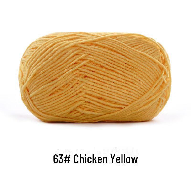 4-х ниточная пряжа из гребенного хлопка для кукол ручной работы, 40 г молочного хлопка, набор материалов для кукол своими руками