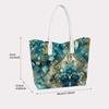 Elegant Teal Gold Pattern Tote Bag