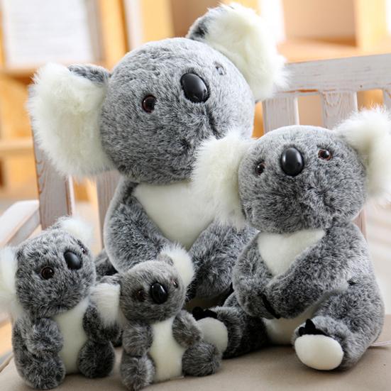 2Pcs/Set Koala Plush Toy Emotional Healing Soft Soothing Doll Hug Companion Well-being Doll Koala Hug Toy