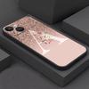 Чехол-буква Розовый Блестящий M R для Apple iPhone 15 14 11 13 12 Pro 7 X XR XS Max 6 8 Plus SE 2022 15Plus Мягкий чехол для телефона
