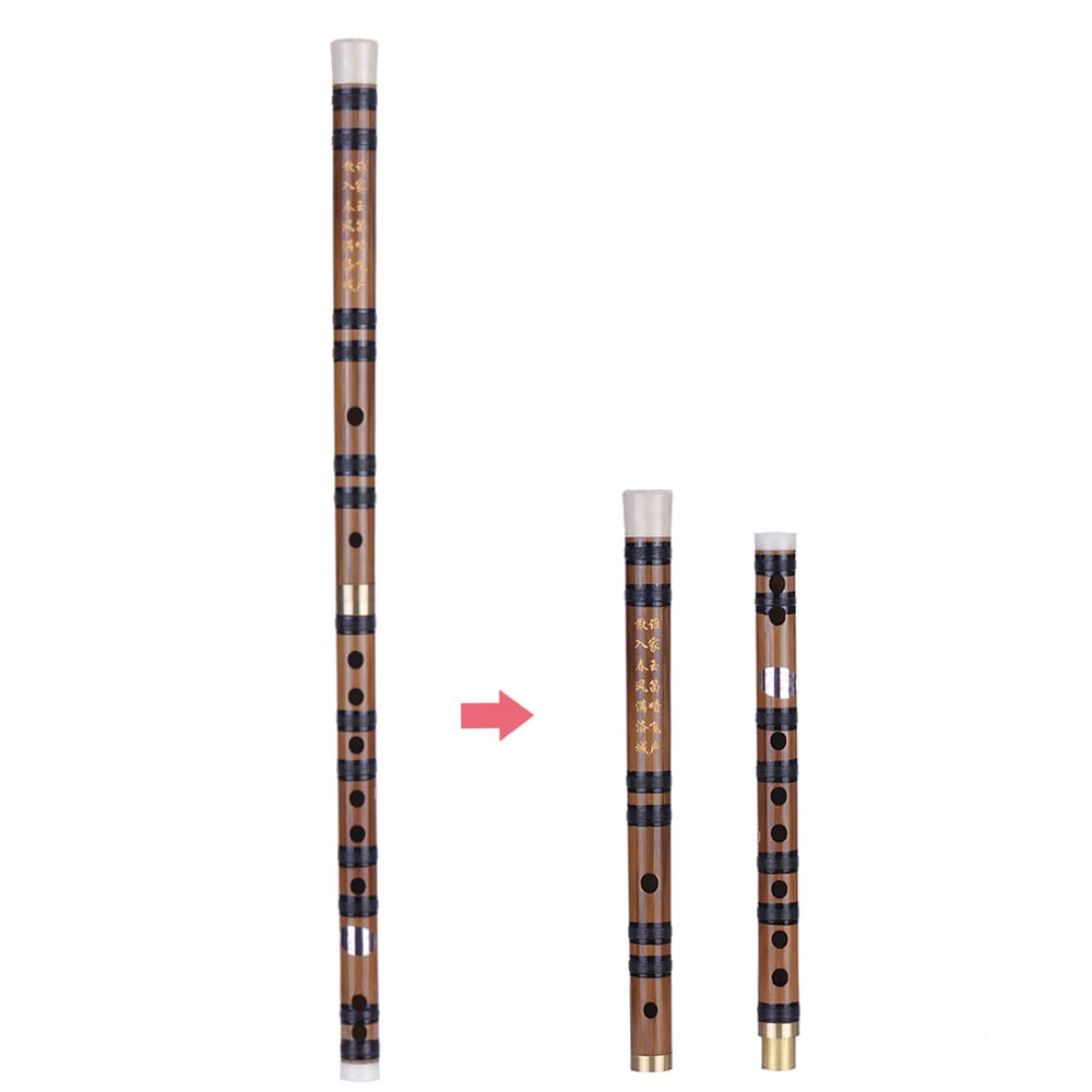 RUSUO Plastic Shakuhachi, Pluggable Handmade Bitter ShakuhachiDizi Traditional Chinese Woodwind Instrument In E Key for BeginnerStudy Level
