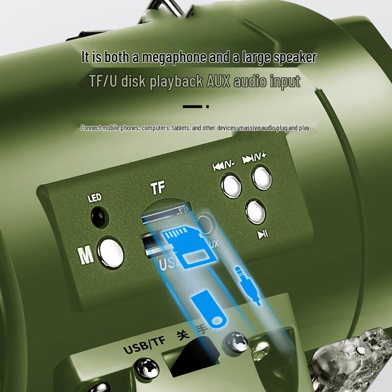 Yongduo CR-87 50W Portable Megaphone with Recording