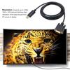 1.8M Male Display Port DP to VGA Male Adapter Cable Converter 1080P Video Cable for Projector DTV TV HDVD Player Black