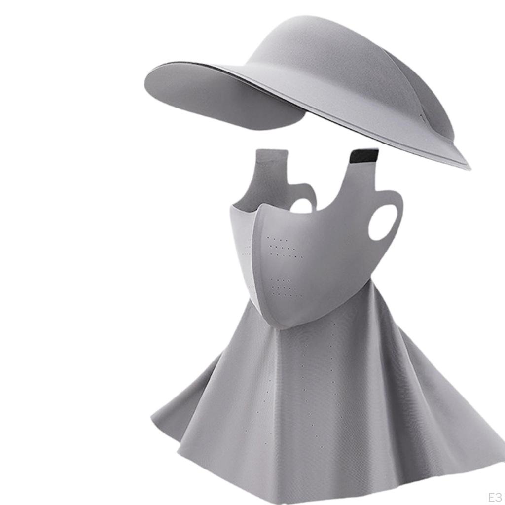 Солнцезащитная шляпа для лица, дышащая, охлаждающая, летняя, женская, для осмотра достопримечательностей