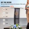 VEVOR Acrylic Podium, 119 cm Tall, Acrylic Podium Stand with Wide Reading Surface & Storage Shelf