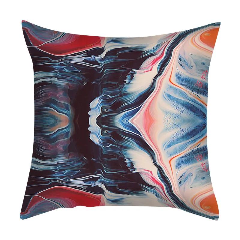 Диван, автомобильное сиденье, декор, домашний стул, чехол для подушки, абстрактный нерегулярный рисунок чернил, мраморная подушка