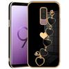 Protective Case - BOOLING - for Samsung Galaxy S9+ - Luxury Black TPU - Shockproof - Ultra Slim - Heart Bracelet