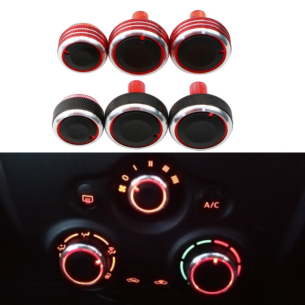 For Nissan Sunny N17 March K13 Almera Versa 11-17 AC Heater Air Conditioner Climate Control Panel Knob Switch Knobs Heat Buttons