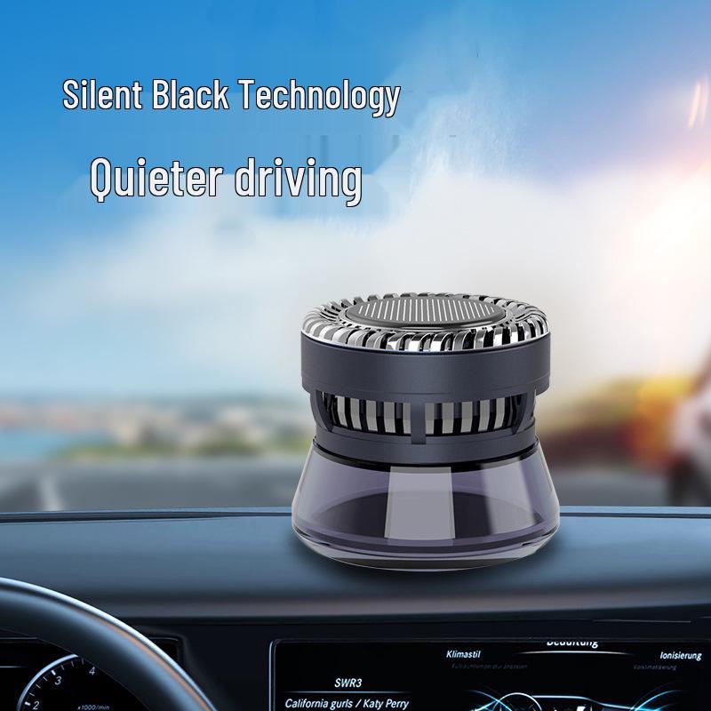 Solar Rotating Car Aromatherapy Perfume Ornament - High-End Car Interior Decoration Accessory.