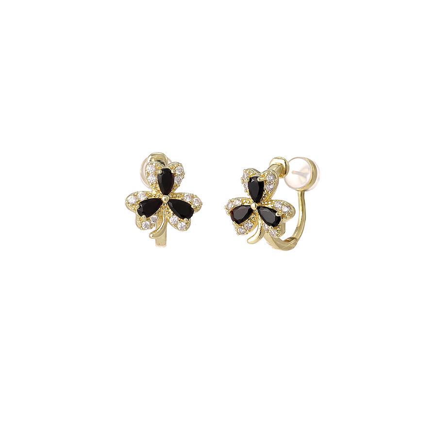 Летние цветы без пирсинга, клипсы, нежные простые серьги со стразами, новые серьги