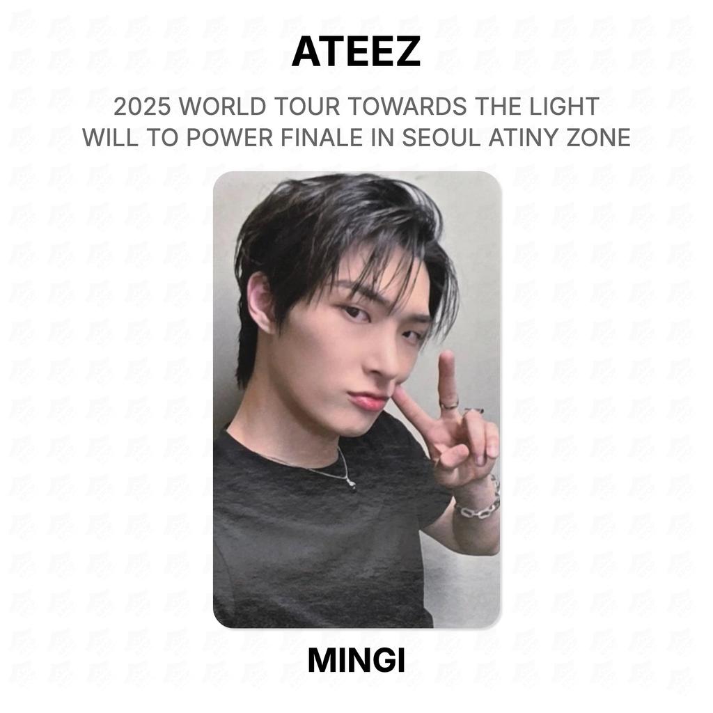 ATEEZ МИРОВОЙ ТУР 2025 К СВЕТУ : ФИНАЛ WILL TO POWER В СЕУЛЕ ATINY ZONE Официальная фотокарточка