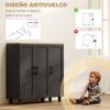 Sideboard Buffet Cabinet, Kitchen Storage Cabinet with 3 Doors and Adjustable Shelves for Living Room, Kitchen, Black