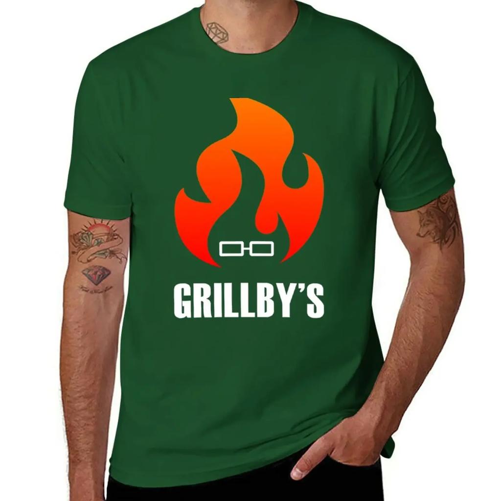 Grillby's Logo T-Shirt boys whites shirts graphic tees mens graphic t-shirts