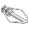 Snap Pin with Spring, Galvanized, Diameter 11mm, 2 Pieces