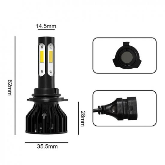 9005 LED Headlight Bulbs Conversion Kit High Beam White For Ford Edge 2015-2020