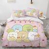 3D-печатный мультяшный пододеяльник Sumikko Gurashi с рисунком аниме Kawaii Комплект постельного белья Double Twin Full Queen King Взрослый Детский пододеяльник