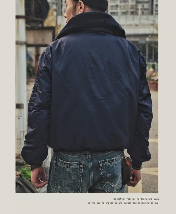 Shenwu Amei Khaki B-15 Retro Cotton Workwear Jacket - мужская толстая зимняя парка