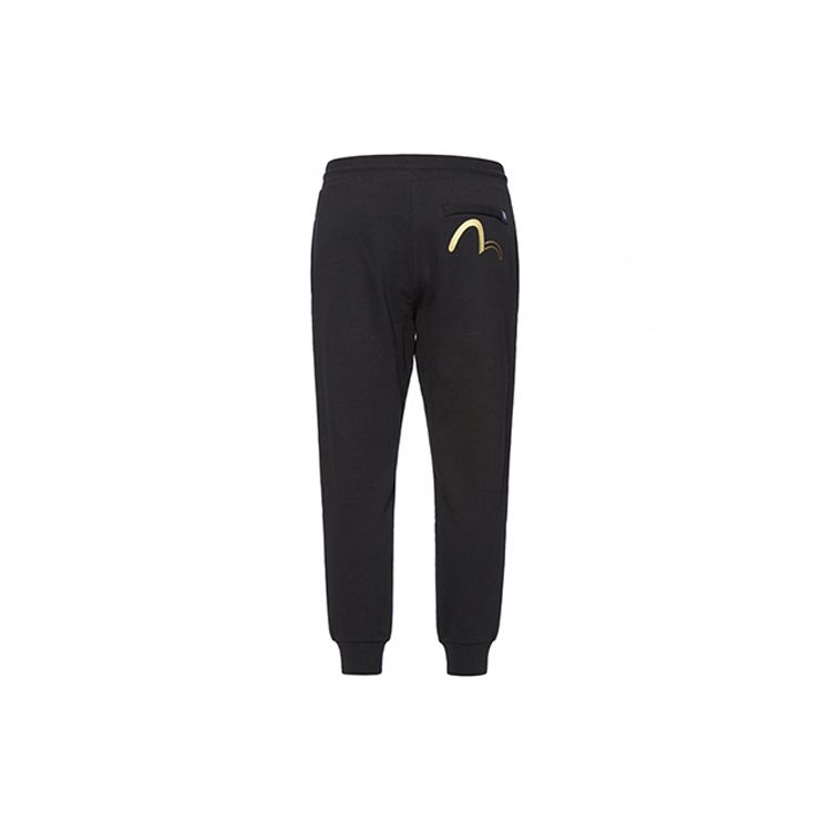 Evisu SS20 Персонализированные Цветные Блоки Логотип Печатные Спортивные Штаны Мужские Штаны Черные 2ESGNM0SP350XX