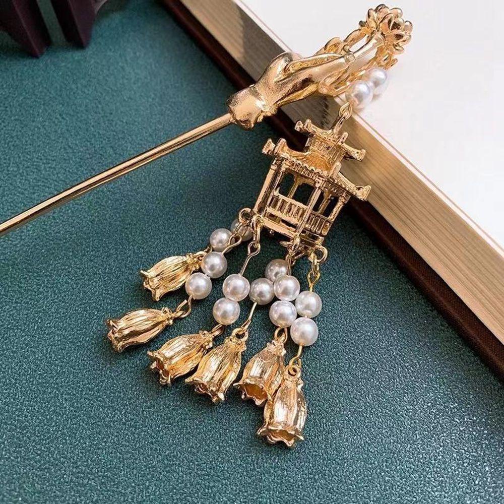 Кулон в старинном стиле, заколка для волос в китайском стиле, головные уборы, аксессуары для волос для девочек, палочки для волос ханьфу