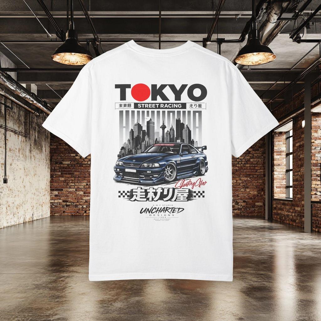 Футболка JDM Tokyo Drift Racing с графическим принтом, посвященным японской автомобильной культуре
