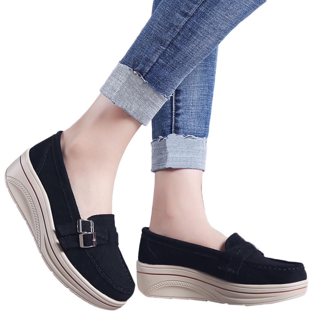 Женские туфли для маффинов, кожаные туфли на толстой подошве, криперы, мокасины