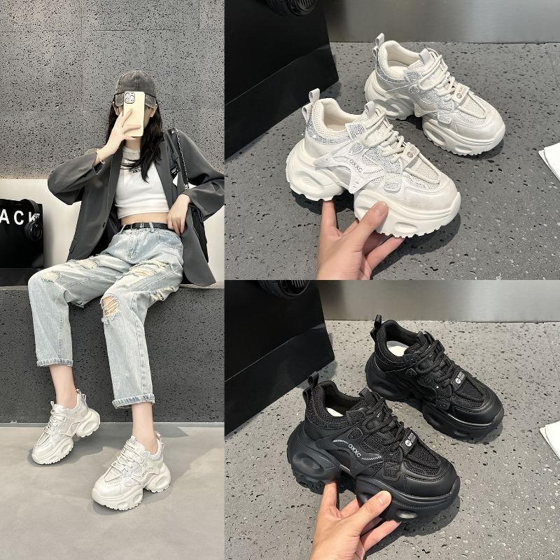 87581 Dad Shoes Women's Autumn New Breathable Versatile Dad Shoes Student Sports and Leisure Shoes