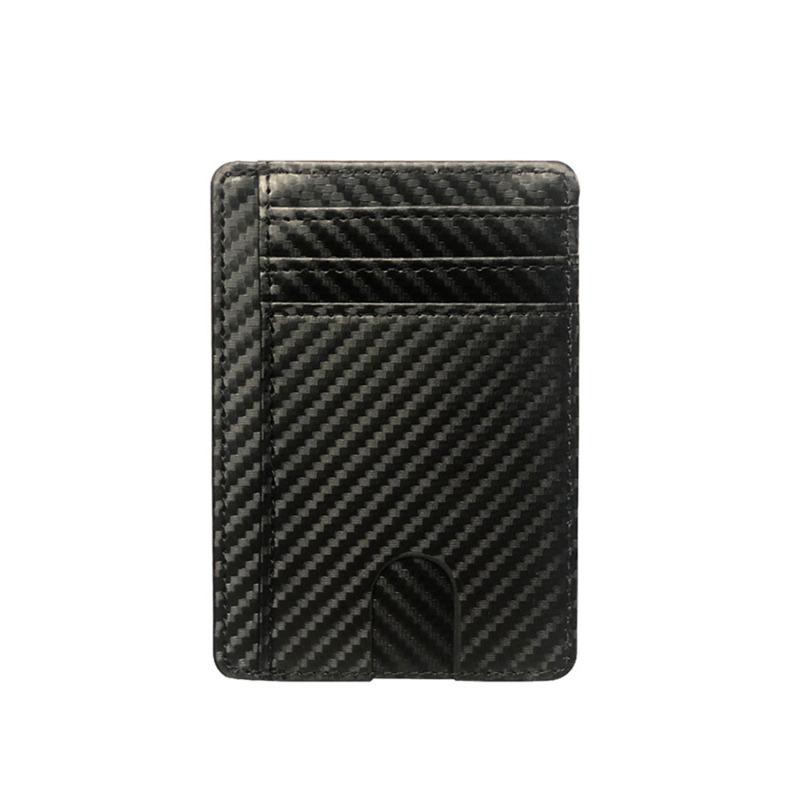8 Slot Slim Blocking Leather Wallet Credit ID Card Holder Purse Money Case Cover Anti Theft for Men Women Men Fashion Bags