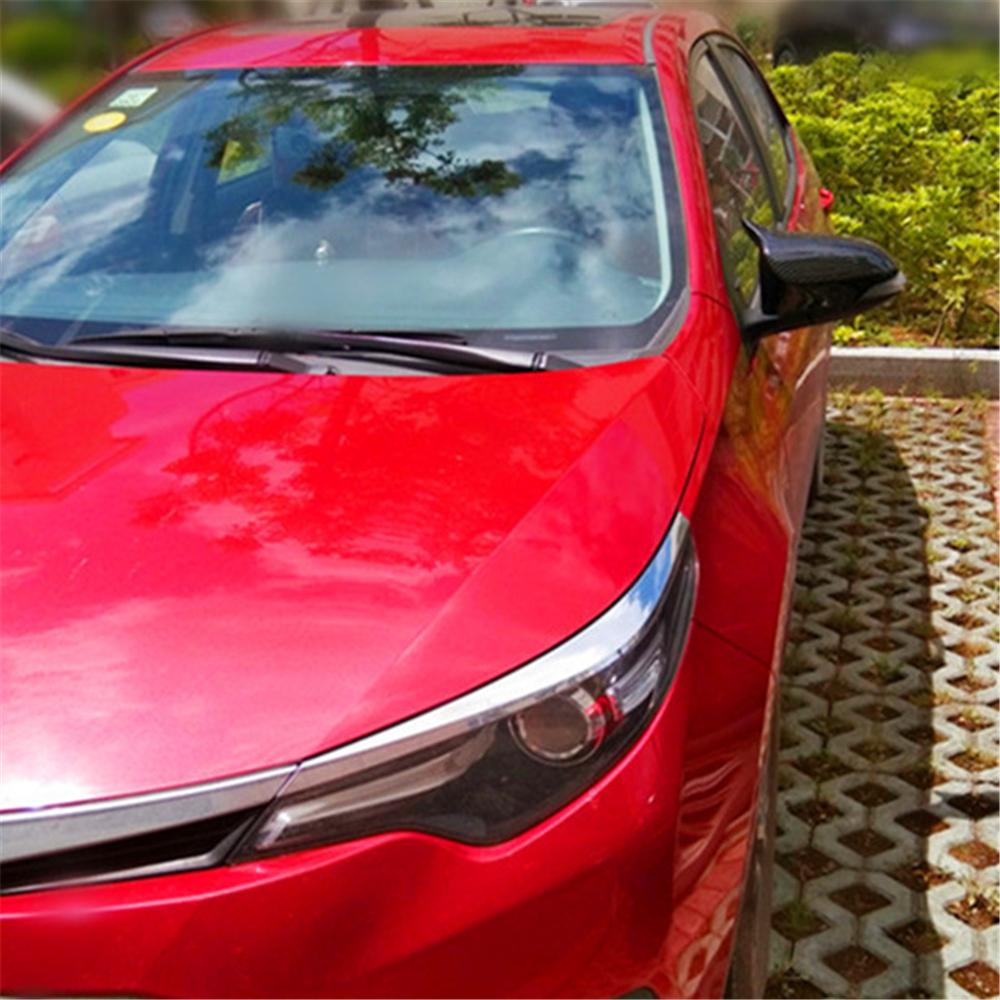 For 2012-2017 Toyota Camry Rear Side View Mirror Cover Trim Carbon Fiber Look 2x