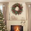 Artificial Christmas Wreath Holiday Garland for Front Door Xmas Festival