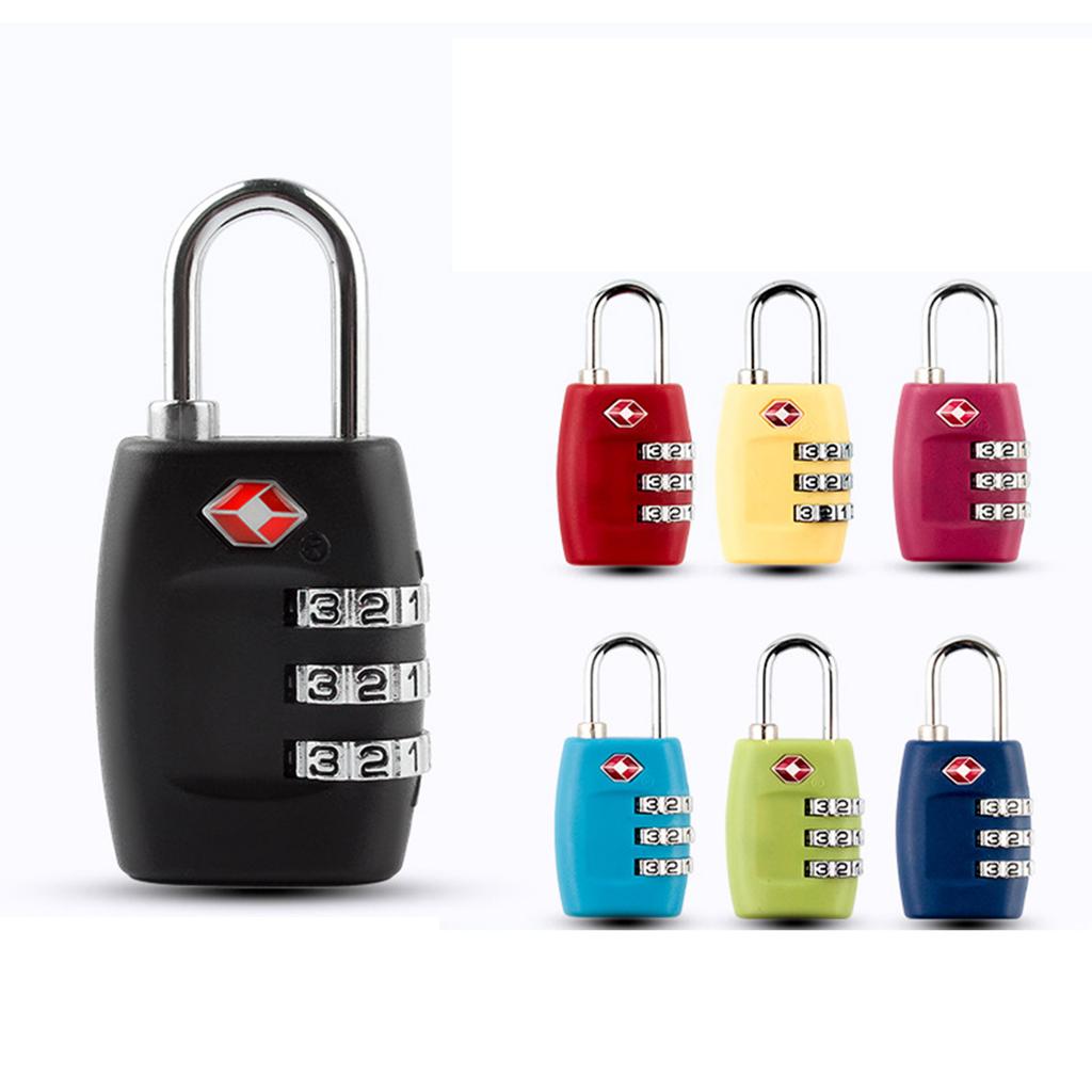 TSA Approved Luggage Locks Practical Suitcase Locks Travel Locks 3 Digit Combination Padlocks for Travel Bag Lockers Gym