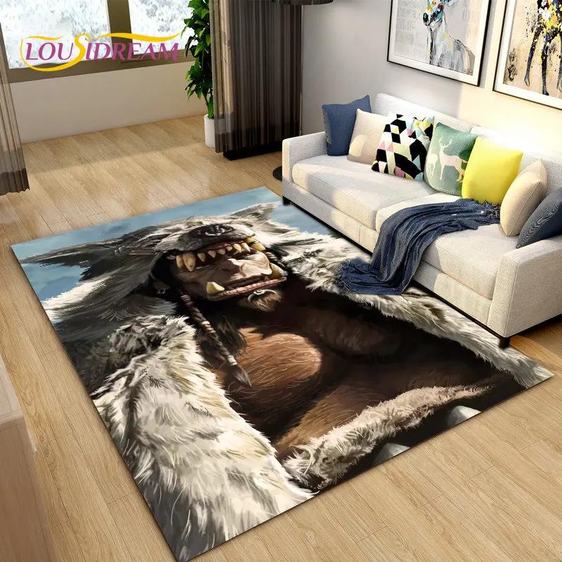 3D WOW, большой коврик для игровой зоны World of Warcraft, коврик для гостиной, спальни, дивана, коврик для украшения, детский нескользящий напольный коврик