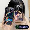 Чехол для телефона Demon Slayer Иноске для iPhone 16 15 14 13 12 11 Pro Max Plus Mini MagSafe Стеклянная Цветная Защитная Крышка Мобильные Телефоны