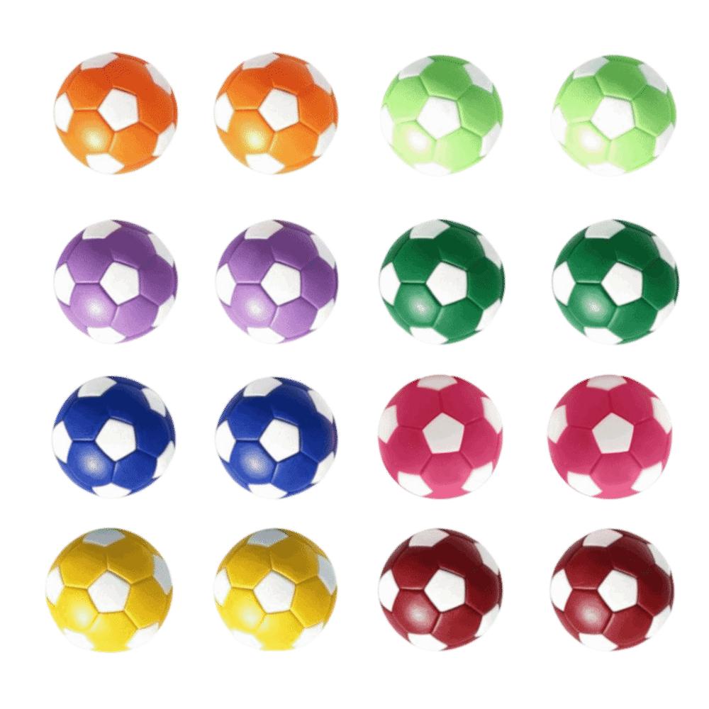 16PCS Soccer Ball Table Soccer Balls Glossy Finish Replacement Football Balls Family Game Night