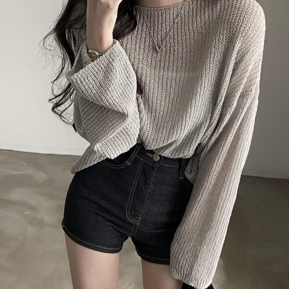 Summer 2023 Women's Lightweight Silk Knit Sweater - Loose, Sun Protection, All-Match Air Conditioning Top