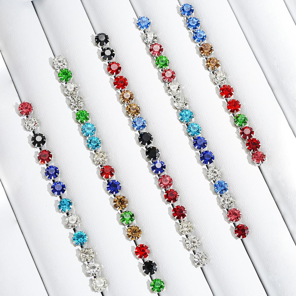 iF ME 36 пар/комплект, простые серьги из циркония для женщин, цветные серебряные серьги-гвоздики, ювелирные аксессуары