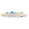 Kids Cruise Ship Model Sound Effects LED Light Universal Rotation Ocean Liner Boat Toy for Boys