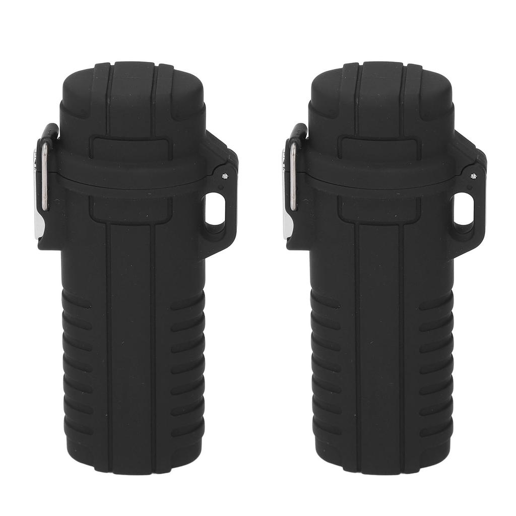 2 Pcs Water Proof Storage Tube Airtight Cover Rubber Sealing Plastic Tube Storage Box for Outdoor Camping Travel