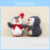 Penguin Keychain Plush Toy With Pp Cotton Filling For Bag Decoration Keychain
