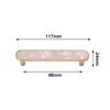 Zinc Alloy Cabinet Handle Pink Black Door Handle Simple Drawer Pull  Dressing Table