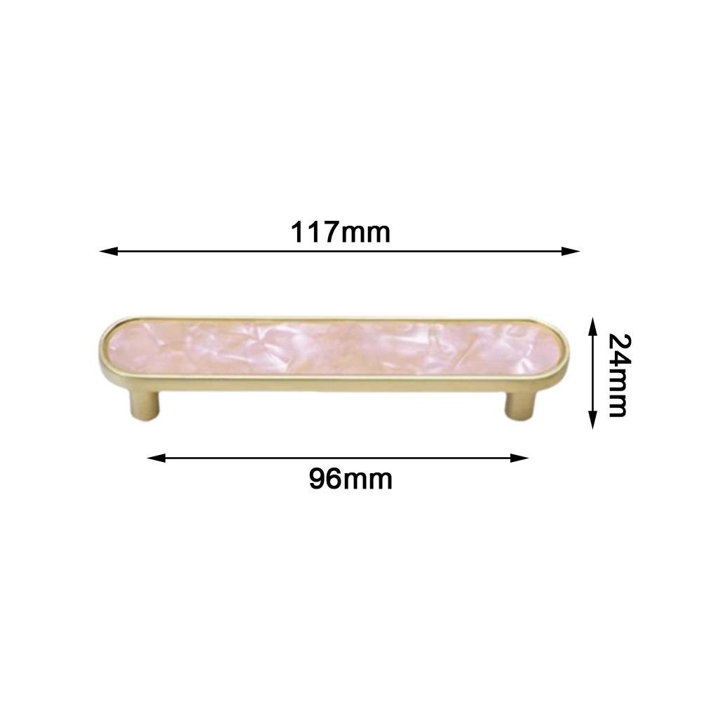 Zinc Alloy Cabinet Handle Pink Black Door Handle Simple Drawer Pull Dressing Table