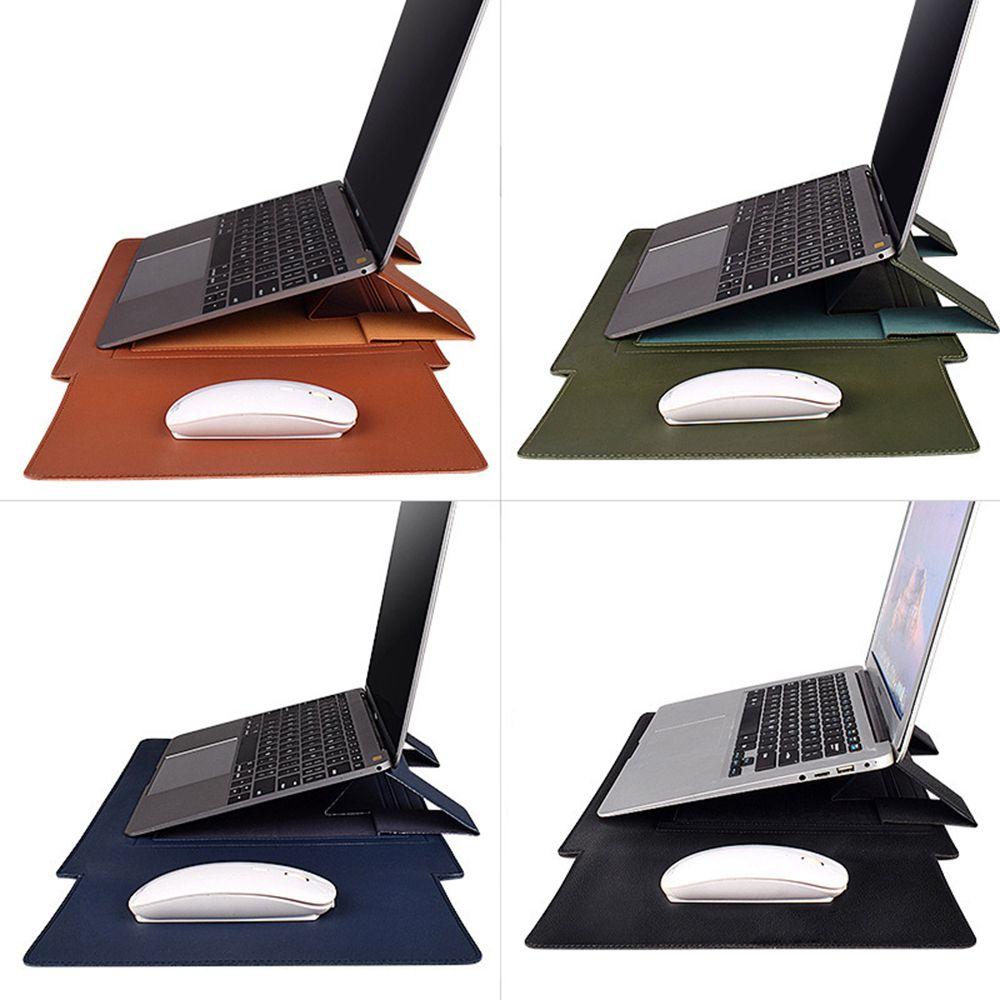 11 13 15 Colorful Cover Notebook Computer Stand Case Laptop Bag PU Leather Ultrabook Sleeve